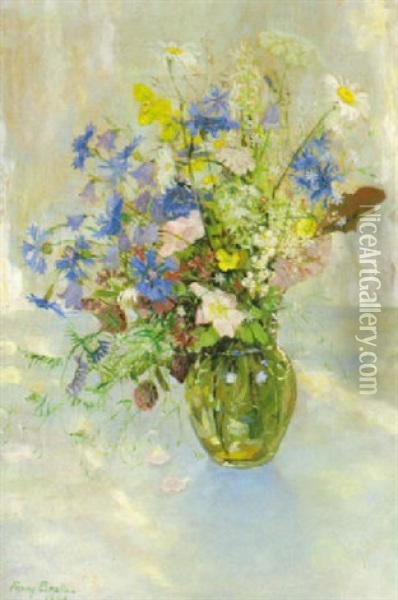 Angsblommor Oil Painting - Fanny Ingeborg Matilda Brate