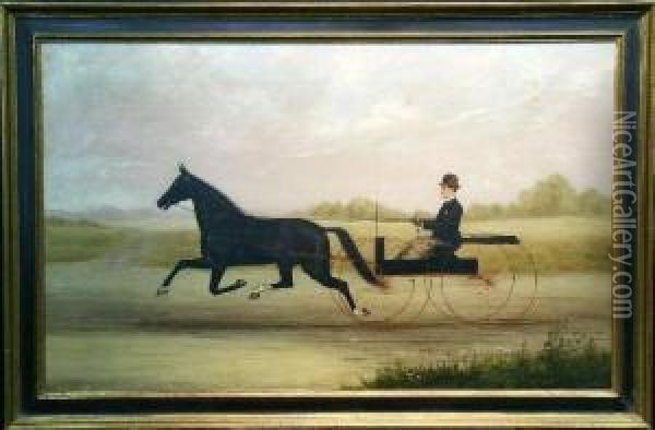 Horsecart And Rider Oil Painting - William Van Zandt