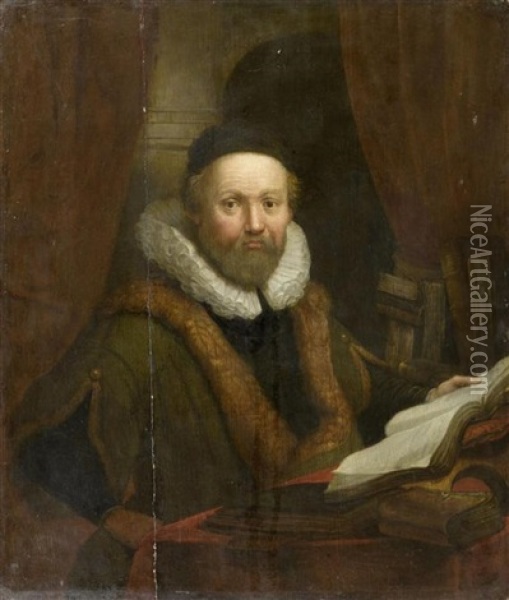 Portrait Des Johannes Wtenbogaert Oil Painting -  Rembrandt van Rijn