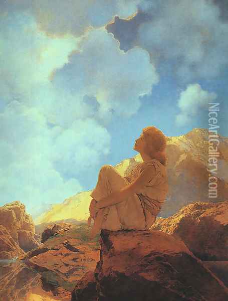 Morning Oil Painting - Maxfield Parrish