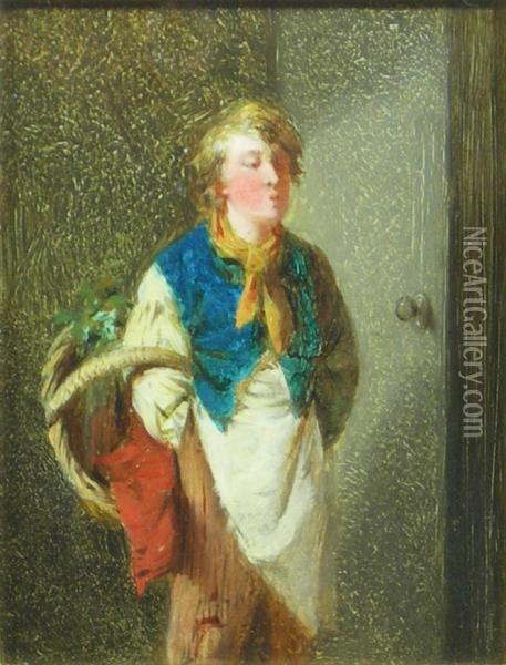 The Whistling Boy Oil Painting - Edward Charles Barnes