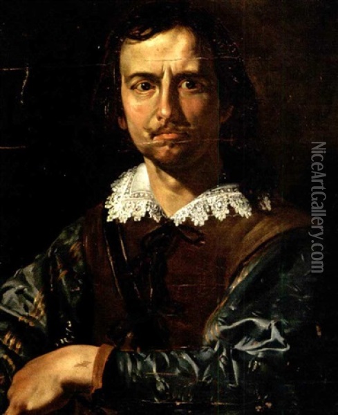 Ritratto Di Gentiluomo, A Mezza Figura, Con Una Spada Oil Painting -  Caravaggio