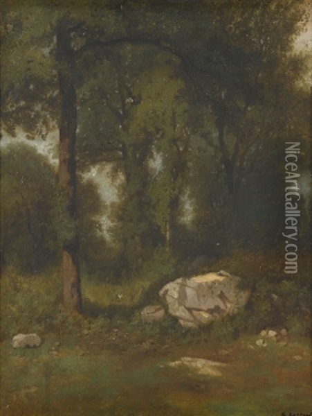 Foret De Chene Oil Painting - Gustave Eugene Castan