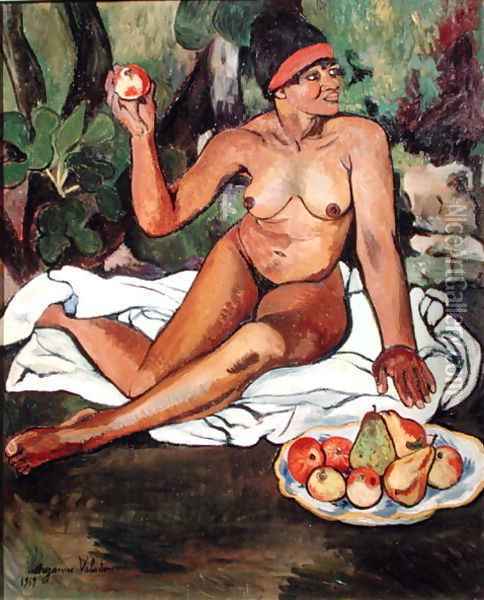 Young Half-Caste Woman Oil Painting - Suzanne Valadon