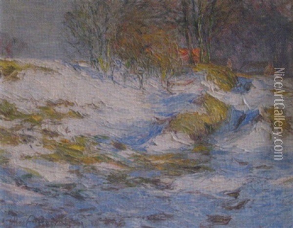 Winterlandschaft Oil Painting - Otto Altenkirch