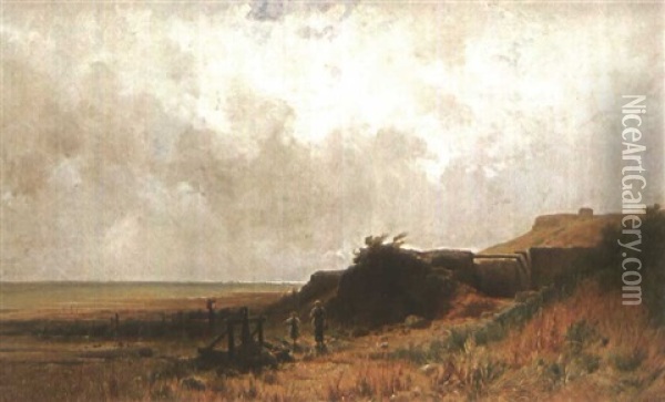 Kustenlandschaft Oil Painting - Gustave Eugene Castan