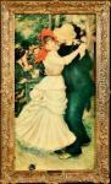 Bal A Bougival Oil Painting - Pierre Auguste Renoir