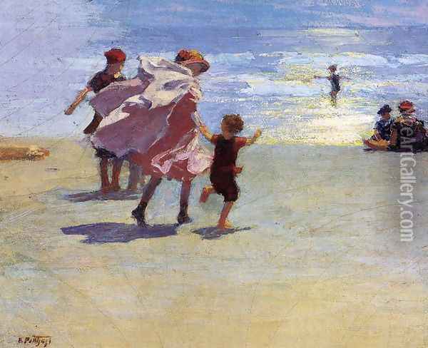 Brighton Beach Oil Painting - Edward Henry Potthast