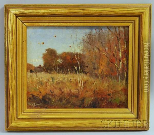 An Afternoon In October Oil Painting - Wilbur H. Lansil