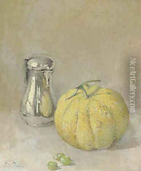 Silver and Gray Oil Painting - Emil Carlsen