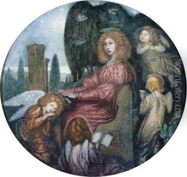 St Cecilia Oil Painting - Reginald Hallward