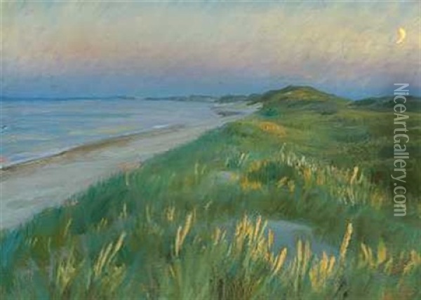 Skagen Strand I Maneskin Oil Painting - Peder Severin Kroyer