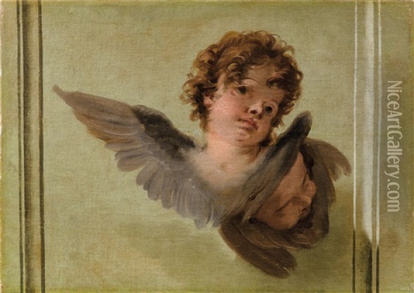 Cherub Heads Oil Painting - Giovanni Battista Tiepolo