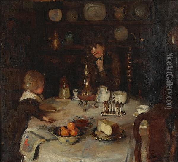 The Breakfast Table Oil Painting - Annie Rose Laing