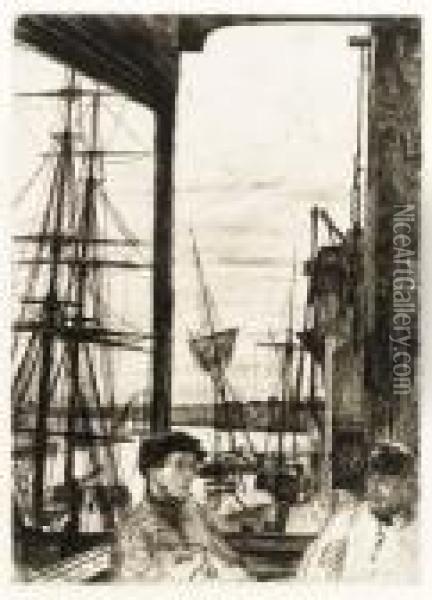 Rotherhithe (wapping) Oil Painting - James Abbott McNeill Whistler