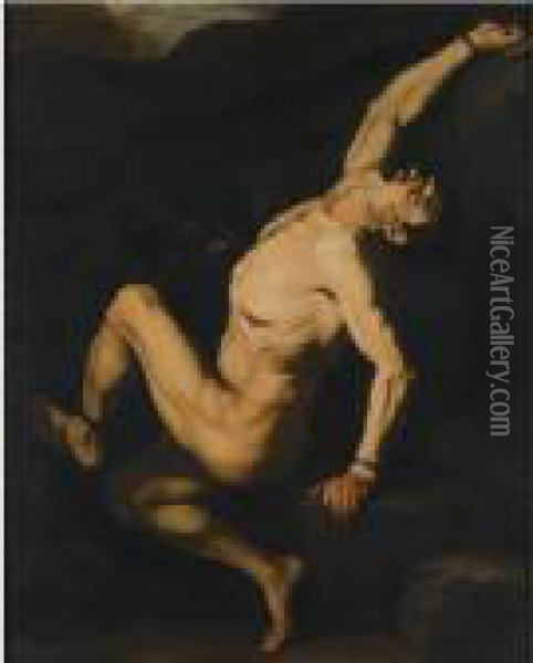 Prometheus Oil Painting - Jusepe de Ribera
