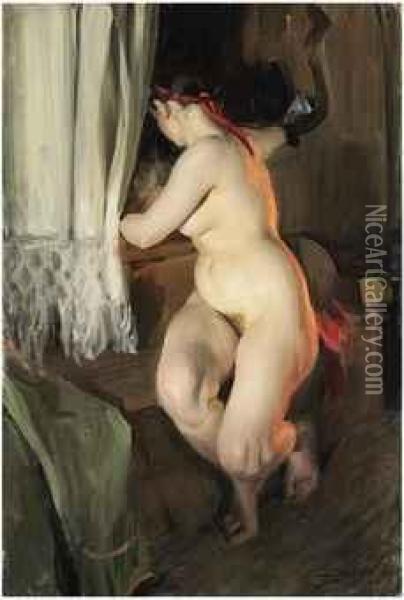 Twisted (vriden) Oil Painting - Anders Zorn