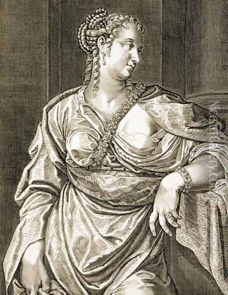 Agrippina wife of Tiberius Oil Painting - Aegidius Sadeler or Saedeler