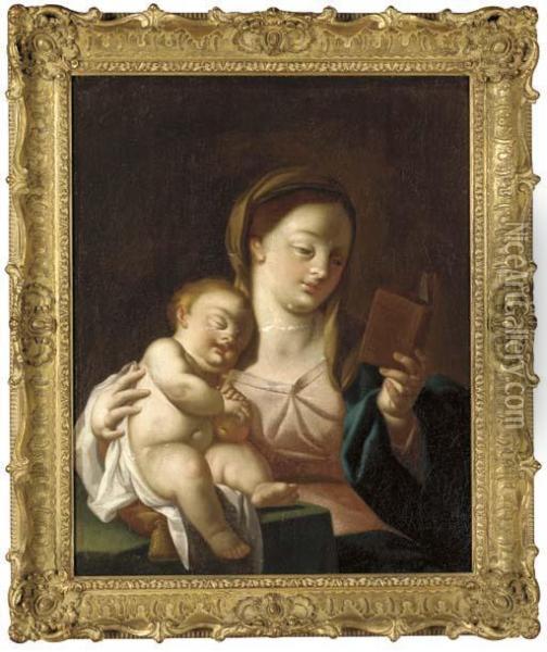 Madonna And Child Oil Painting - Francesco de Mura