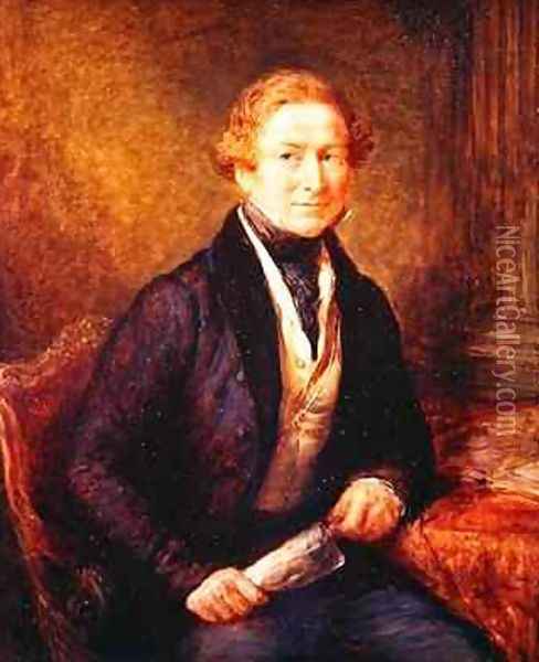 Sir Robert Peel 1838 Oil Painting - John Linnell