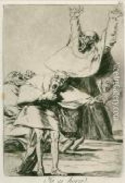 Ya Es Hora (das Ist Die Stunde) 1797-1798 Oil Painting - Francisco De Goya y Lucientes
