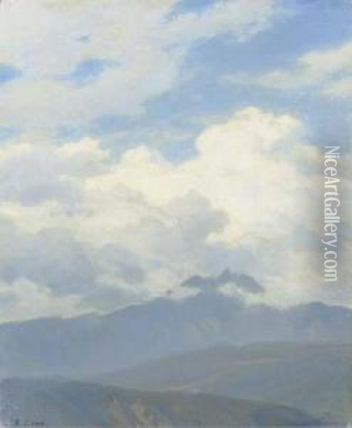 A View Of Mount Pilatus Oil Painting - Robert Zund