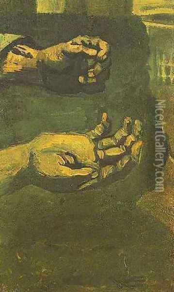 Two Hands Oil Painting - Vincent Van Gogh