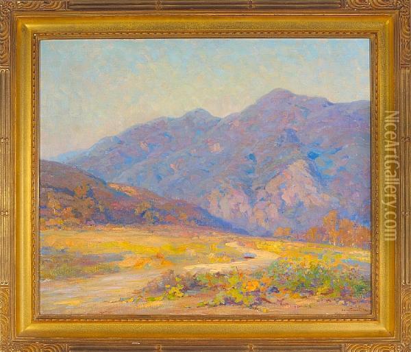Eaton Canyon Oil Painting - John Frost