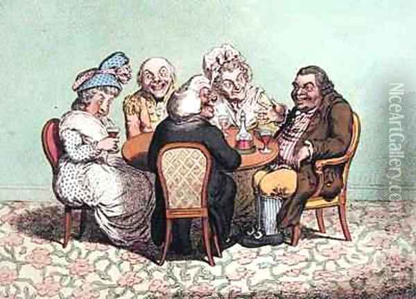 A Decent Story Oil Painting - James Gillray