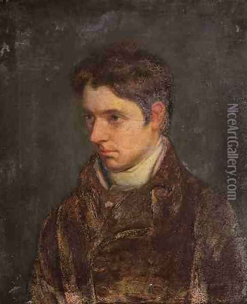 Portrait of William Hazlitt Essayist Oil Painting - John Hazlitt