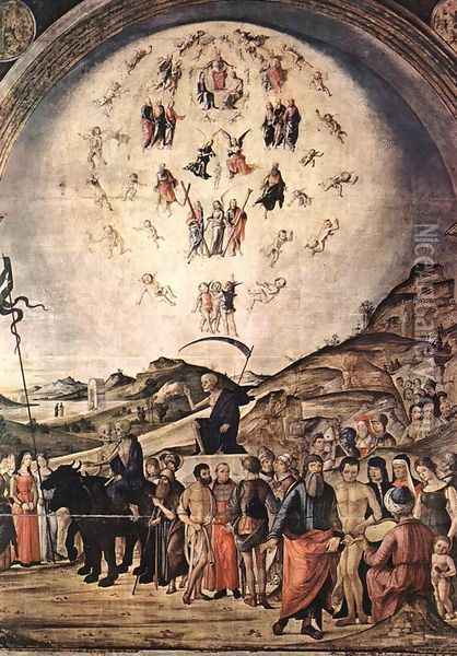 The Triumph of Death 1490 Oil Painting - Lorenzo Costa