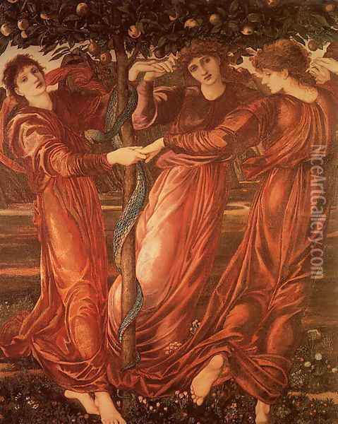 The Garden of the Hesperides 1870-77 Oil Painting - Sir Edward Coley Burne-Jones