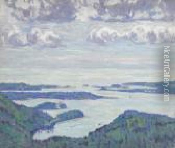 Mount Desert Island, Maine Oil Painting - Allen Tucker