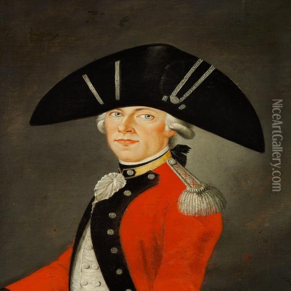 French Officer From Napoleon's Army Oil Painting - Frederick, Fred French