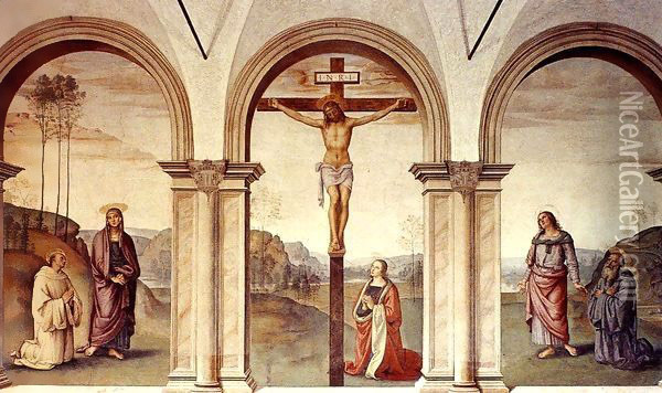 Crucufixion Oil Painting - Pietro Vannucci Perugino