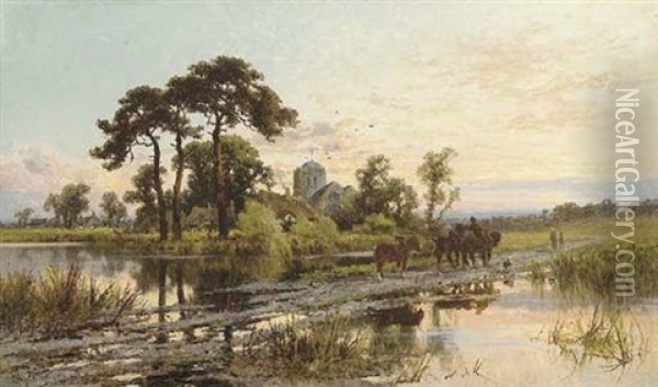 Sonning, Berkshire Oil Painting - Henry H. Parker