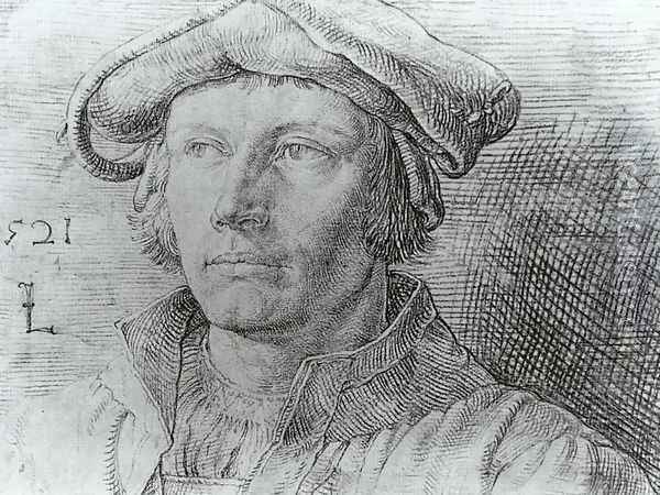 Portrait of a Man 1521 Oil Painting - Lucas Van Leyden
