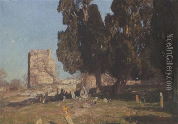 Bei Konstantinopel Oil Painting - Georg Macco