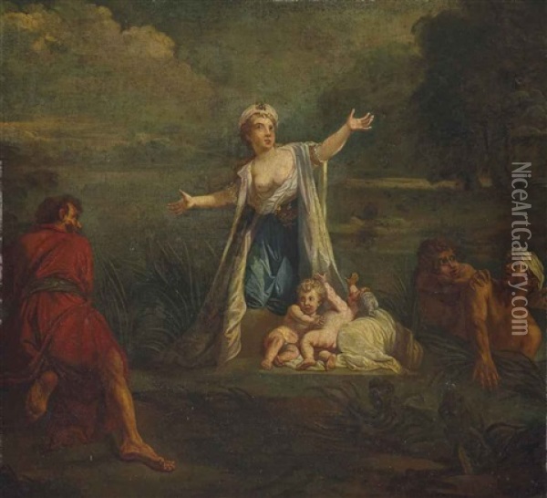 Latone Et Les Paysans De Lycie Oil Painting - Jean-baptiste Jouvenet