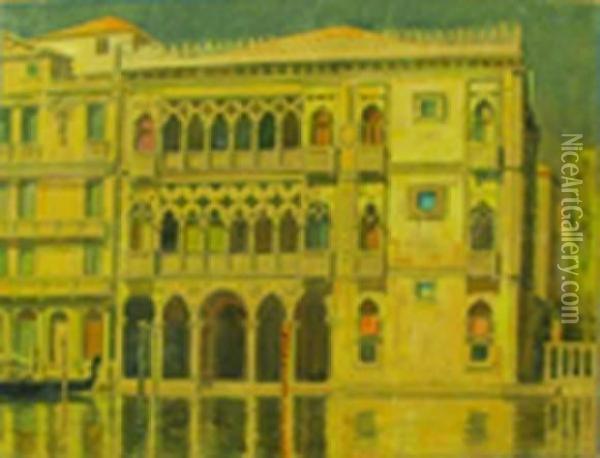 Palais Venitien Oil Painting - Tony Minartz