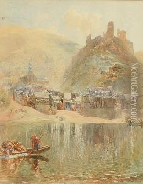Castle On The Rhine Oil Painting - Alfred William Hunt