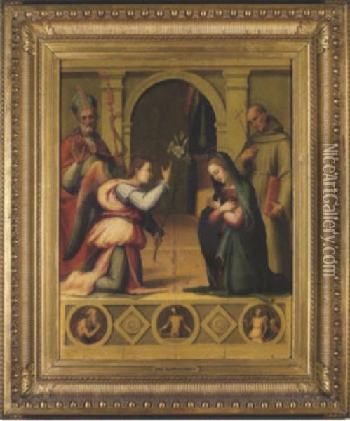 Annonciation Oil Painting -  Fra Bartolommeo