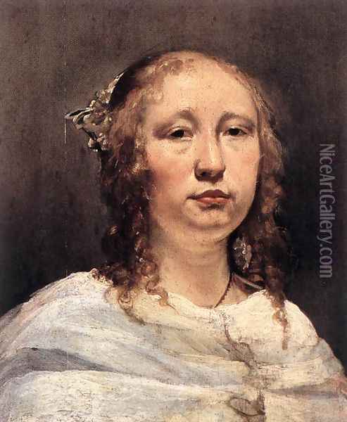 Portrait of a Young Woman Oil Painting - Jan De Bray