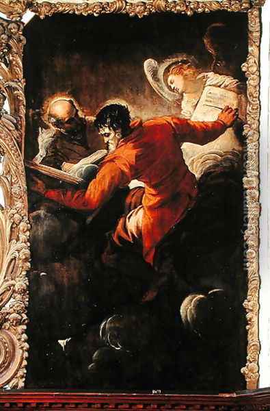St. Luke and St. Matthew Oil Painting - Jacopo Tintoretto (Robusti)