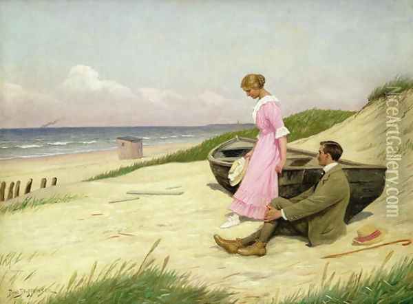 By the Sea Oil Painting - Povl Steffensen