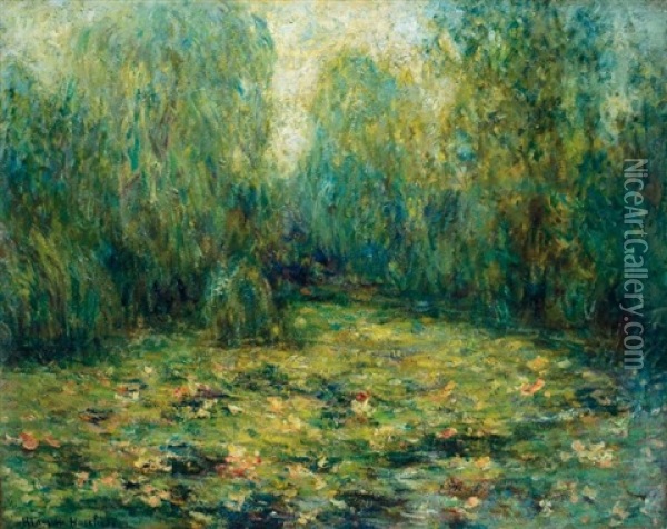 Le Jardin De Giverny Oil Painting - Blanche Hoschede-Monet