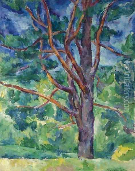 Pinetree Oil Painting - Petr Petrovich Konchalovsky