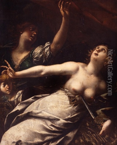 La Muerte De Lucrecia Oil Painting - Giovanni Stefano Danedi