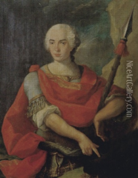 Portrait Of Le Duc D'orleans Oil Painting - Nicolas de Largilliere