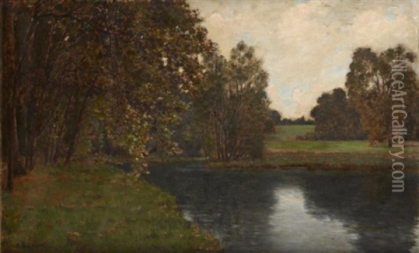 Le Parc De Mortefontaine Oil Painting - Joseph Felix Bouchor